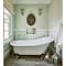 Aqua Eden Clawfoot Bathtubs, 54 L, 30.31 W, White/Oil Rubbed Bronze, Cast Iron VCT7D5431B5 - alternate 3